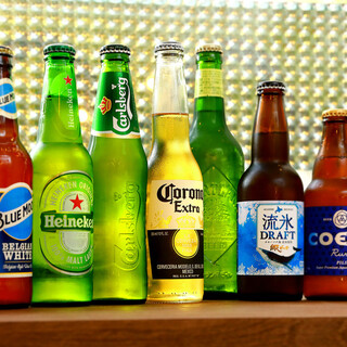 ホットドッグにはBEERで乾杯!!ビールは10種類以上！！