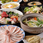 Shikishun Sai To Osake Tougenkyou - 桃豚か国産若鶏か、選べる鍋！3時間飲み放題の豪華宴会コース