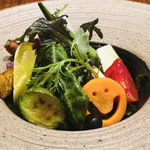 傳 - 畑の景色　ルコラステーションの野菜