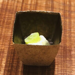 傳 - シャインマスカット　梨　カスタードクリーム　コワントローのジュレ