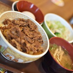 すき家 - 牛丼（並盛）ランチセット（５００円）２０２０年９月