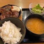 sute-kiwaimbaruno-suman - ダブルステーキ定食