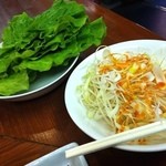 耽羅 - サムギョプサルの野菜