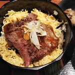 うなぎ 徳 - 三ヶ日牛ステーキ丼