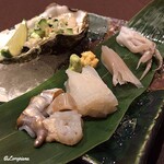 Oryouri Nanakusa - 殻付き牡蠣と活烏賊