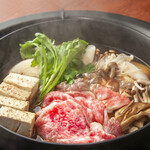  品川ビアガーデン - すき焼き