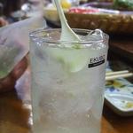 焼き鳥　柳屋 - 焼酎わさび割