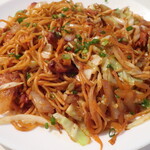 Namasute Indo Resutoran - チョウメン（野菜／ミックス）"Tibetan Fried Noodles"（チベット風の焼きそば）※メニュー表記通り