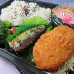 つつみ屋 - ミックス弁当（いわし）450円