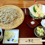 一翠庵 - まかない海老天せいろ（1,000円）