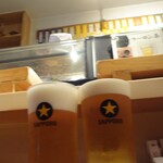 鮨屋とんぼ - 生ビール3