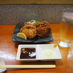 やざき寿し幸吉 - 鯨カツ ＆ ハイボール