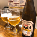 創作麺工房 鳴龍 - 瓶ビール　500円