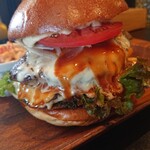 木村食堂 - ダブルチーズバーガー 1,350円(税込)
