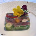 プチレストラン ブーケ・ド・フランス - 鯵と夏野菜のTerrine