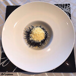プチレストラン ブーケ・ド・フランス - 殻付き海胆のEspuma仕立