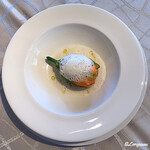 プチレストラン ブーケ・ド・フランス - 帆立貝柱を射込んだ花ｽﾞｯｷｰﾆ