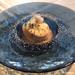 プチレストラン ブーケ・ド・フランス - Compo de pêche blanche et glace