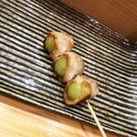 焼き鳥 ばかちん - シャインマスカット巻巻