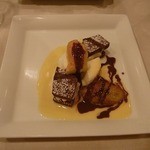Bistrot Enry. - ディナーのデザートはバナナがフランベして有りました。