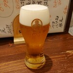 炭火やき鶏 DATE - 生ビール