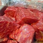 カフェアマレーナ - タリアータ用の宮崎県　和牛内股肉