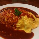 雪詩慕雲 - オムライスデミグラスソース。