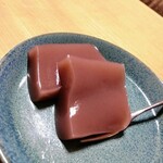 Inoue Koyoan - The smooth texture of delicious yokan and the slippery feel of kuzukiri...