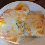 珈琲 蔵人珈蔵 - ハムチーズトースト