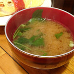 Famiri Sunakku Rokki - オムライスにセットのお味噌汁