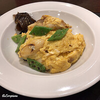 中国料理 豪華 - 豚肉とｷｸﾗｹﾞの玉子炒め