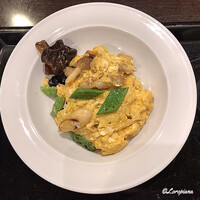 中国料理 豪華 - 豚肉とｷｸﾗｹﾞの玉子炒め