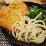 驛麺家 - がんす天うどんの麺の状態(2020.09.24)