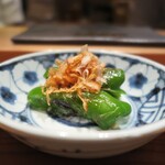 とり茶太郎 - ピーマンにかかってるのは、鶏節(@_@;)