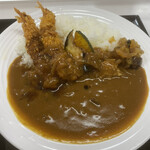 玉川温泉食堂 - エビフライカレー