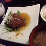 ぴこぴこ精肉店 - 宮崎牛ハンバーグ定食