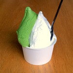 ハーベスト ナガイファーム - ジェラート（ピュアミルク・濃い抹茶）