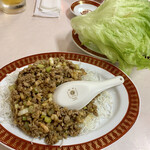 餃子李 - 海老と豚肉のミンチ生レタス包み