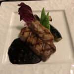 くらすわ レストラン - ロースト。豚もソースも秀逸。