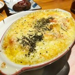 炭火焼鳥 　楽゛ - 豆腐と明太子のクリームグラタン