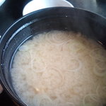 Kappou Ryokan Sakanaya Inkyo - 朝食のあさりの味噌汁