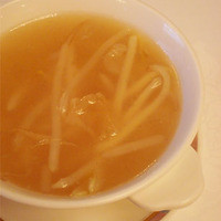 揚州名菜 秦淮春 - フカヒレともやしのとろみスープ。