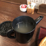 長岡屋 - 蕎麦湯