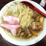金町製麺 - 浅利と真鯛の塩そば