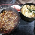 がんこそば　えぞ一 - カツ重セット(1050円)