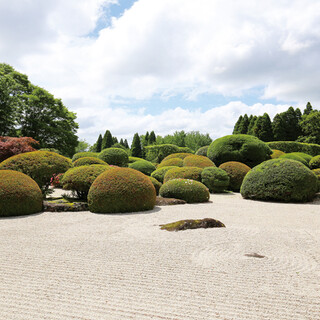 古きを重んじる枯山水の庭園。各部屋からの眺望は必見です。