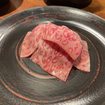 銀座かつかみ - 前菜の牛肉の生ハム仕立て