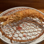 銀座かつかみ - 生車海老のエビフライ