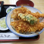 生蕎麦 末広 - 「天丼・そばセット（そば大盛り」天丼