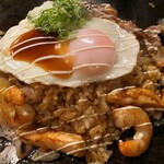 お好み焼き でん - ミックスチャーハン